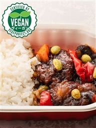 Soy meet with sweet & sour sauce  (12 meals)   VEGAN Certified   野菜の甘酢ごはん（１２食入り）ヴィーガン認証