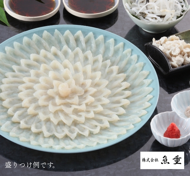 国産真ふぐ刺身とちり鍋のセット