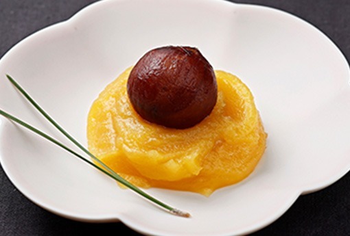 渋皮付き栗金団