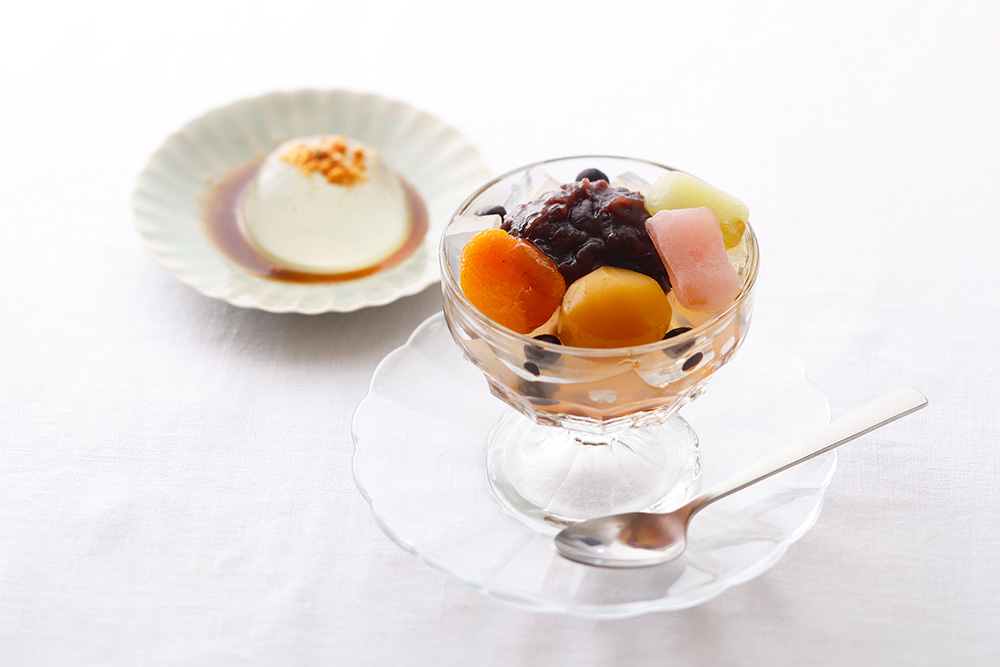 あんみつ＆水わらびもちセット